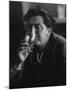 Irish Writer Brendan Behan, Embodiment of Ragged Poet Character in Many of Sean O'Casey's Plays-Gjon Mili-Mounted Premium Photographic Print