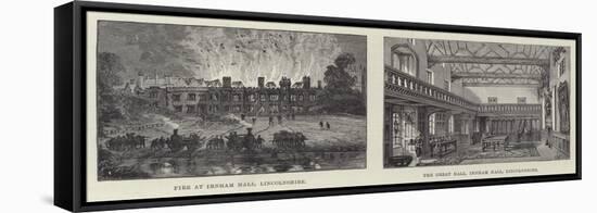 Irnham Hall in Lincolnshire-Frank Watkins-Framed Stretched Canvas