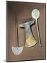 Iron Axe and Large Pins, Bolivia, Tiwanaku Culture-null-Mounted Giclee Print