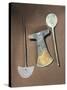 Iron Axe and Large Pins, Bolivia, Tiwanaku Culture-null-Stretched Canvas