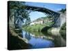 Iron Bridge Across the River Severn, Ironbridge, UNESCO World Heritage Site, Shropshire, England-David Hunter-Stretched Canvas