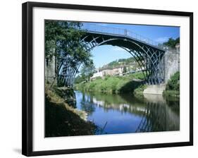 Iron Bridge Across the River Severn, Ironbridge, UNESCO World Heritage Site, Shropshire, England-David Hunter-Framed Photographic Print