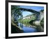 Iron Bridge Across the River Severn, Ironbridge, UNESCO World Heritage Site, Shropshire, England-David Hunter-Framed Photographic Print