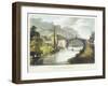 Iron Bridge across the Severn at Ironbridge, Coalbrookdale, England, Built 1779-Samuel Ireland-Framed Giclee Print