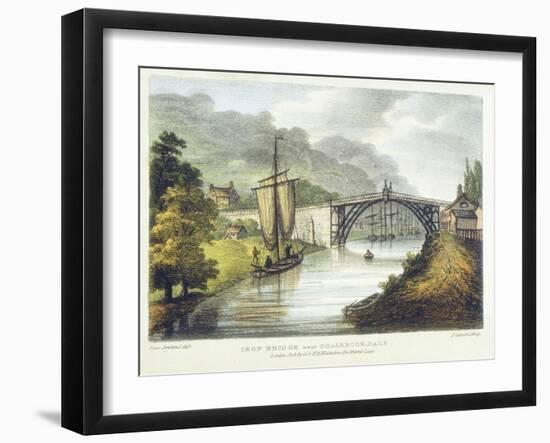 Iron Bridge across the Severn at Ironbridge, Coalbrookdale, England, Built 1779-Samuel Ireland-Framed Giclee Print