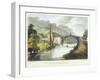 Iron Bridge across the Severn at Ironbridge, Coalbrookdale, England, Built 1779-Samuel Ireland-Framed Giclee Print