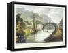 Iron Bridge across the Severn at Ironbridge, Coalbrookdale, England, Built 1779-Samuel Ireland-Framed Stretched Canvas