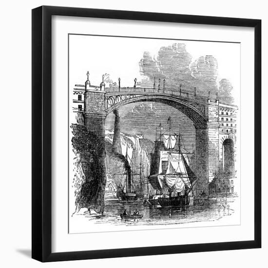 Iron Bridge at Sunderland, 1886-null-Framed Giclee Print