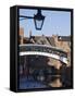 Iron Bridge over Canal, Gas Basin, Birmingham, England, United Kingdom, Europe-Jean Brooks-Framed Stretched Canvas