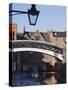 Iron Bridge over Canal, Gas Basin, Birmingham, England, United Kingdom, Europe-Jean Brooks-Stretched Canvas