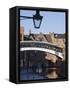 Iron Bridge over Canal, Gas Basin, Birmingham, England, United Kingdom, Europe-Jean Brooks-Framed Stretched Canvas