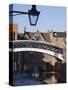 Iron Bridge over Canal, Gas Basin, Birmingham, England, United Kingdom, Europe-Jean Brooks-Stretched Canvas