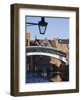 Iron Bridge over Canal, Gas Basin, Birmingham, England, United Kingdom, Europe-Jean Brooks-Framed Photographic Print