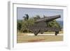 Iron cannon sitting on the outskirts of Castillo de la Real Fuerza on the western edge of Havana-Mallorie Ostrowitz-Framed Photographic Print