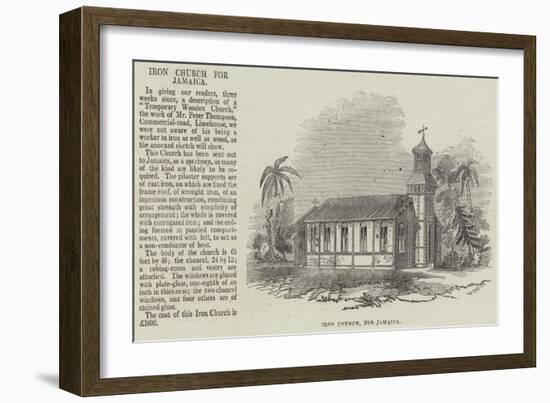 Iron Church for Jamaica-null-Framed Giclee Print