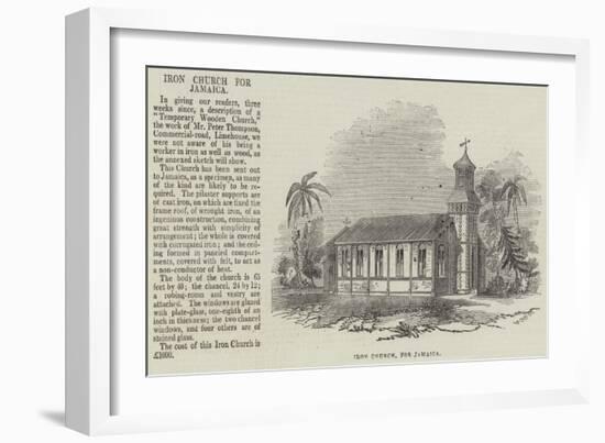 Iron Church for Jamaica-null-Framed Giclee Print