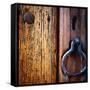 Iron Door Handle, Sedona-Jody Miller-Framed Stretched Canvas