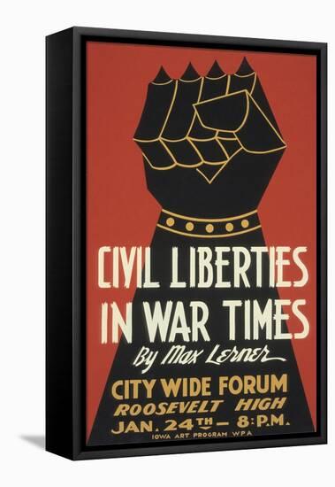 Iron Fist, Civil Liberties Poster-null-Framed Stretched Canvas