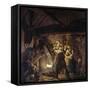 Iron Forge-Joseph Wright of Derby-Framed Stretched Canvas