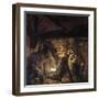 Iron Forge-Joseph Wright of Derby-Framed Giclee Print