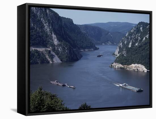 Iron Gates Area of the River Danube (Dunav), Serbia-Adam Woolfitt-Framed Stretched Canvas