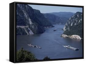 Iron Gates Area of the River Danube (Dunav), Serbia-Adam Woolfitt-Framed Stretched Canvas