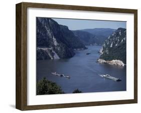 Iron Gates Area of the River Danube (Dunav), Serbia-Adam Woolfitt-Framed Photographic Print