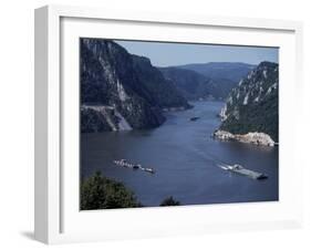 Iron Gates Area of the River Danube (Dunav), Serbia-Adam Woolfitt-Framed Photographic Print