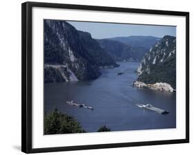 Iron Gates Area of the River Danube (Dunav), Serbia-Adam Woolfitt-Framed Photographic Print