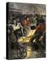 Iron Industry Workers Manufacturing Steel in England, c.1800-null-Stretched Canvas