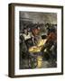 Iron Industry Workers Manufacturing Steel in England, c.1800-null-Framed Giclee Print