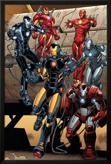 Iron Man #15 Featuring Iron Man-Carlo Pagulayan-Lamina Framed Poster