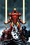 Iron Man No.84 Cover: Iron Man, Falcon, Black Panther, Wasp, Ant-Man and Avengers-Steve Epting-Lamina Framed Poster