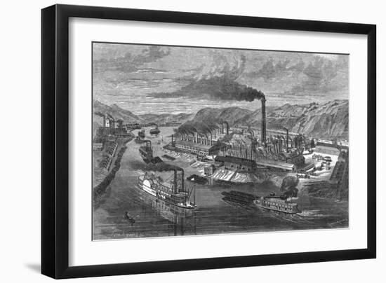 Iron Mills of Jones & Laughlins, Pa-null-Framed Giclee Print