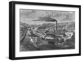 Iron Mills of Jones & Laughlins, Pa-null-Framed Giclee Print