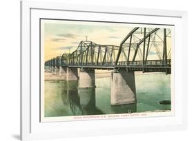 Iron Mountain Bridge, Ft. Smith, Arkansas-null-Framed Art Print