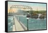 Iron Ore Boat, Duluth, Minnesota-null-Framed Stretched Canvas