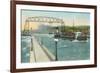 Iron Ore Boat, Duluth, Minnesota-null-Framed Premium Giclee Print