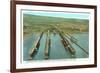 Iron Ore Docks, Duluth Harbor, Minnesota-null-Framed Premium Giclee Print