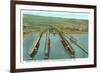 Iron Ore Docks, Duluth Harbor, Minnesota-null-Framed Art Print