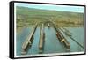 Iron Ore Docks, Duluth Harbor, Minnesota-null-Framed Stretched Canvas