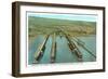 Iron Ore Docks, Duluth Harbor, Minnesota-null-Framed Art Print