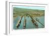 Iron Ore Docks, Duluth Harbor, Minnesota-null-Framed Art Print