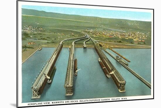 Iron Ore Docks, Duluth Harbor, Minnesota-null-Mounted Art Print