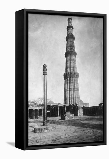 Iron Pillar in Qutab Minar Complex-null-Framed Stretched Canvas