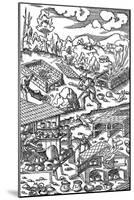 Iron Processing, 1556-Georg Agricola-Mounted Art Print