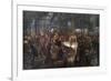 Iron Rolling Mill (Modern Cyclopes)-Adolph Menzel-Framed Giclee Print