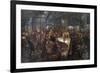 Iron Rolling Mill (Modern Cyclopes)-Adolph Menzel-Framed Giclee Print