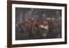 Iron Rolling Mill-Adolph Menzel-Framed Art Print