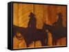 Iron Sculpture of Cowboys at Boulder River Ranch, Montana, USA-Jamie & Judy Wild-Framed Stretched Canvas